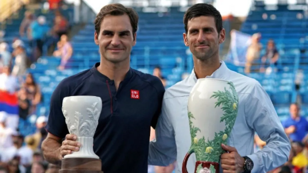 VIDEO: La broma de Novak Djokovic a Roger Federer tras la final de Cincinnati