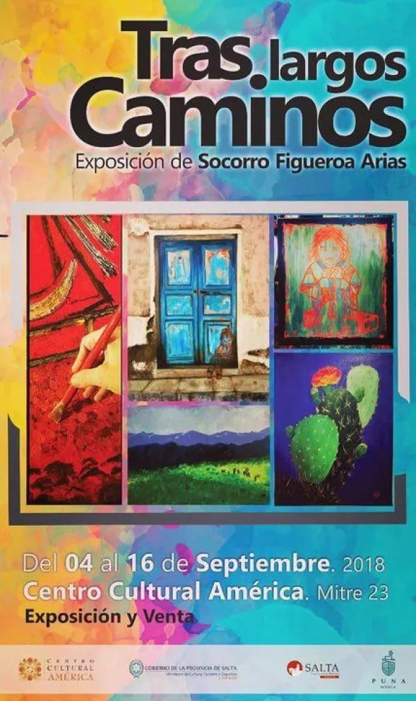 "Tras largos caminos": ¡imperdible Muestra de Pintura de Socorro Figueroa!