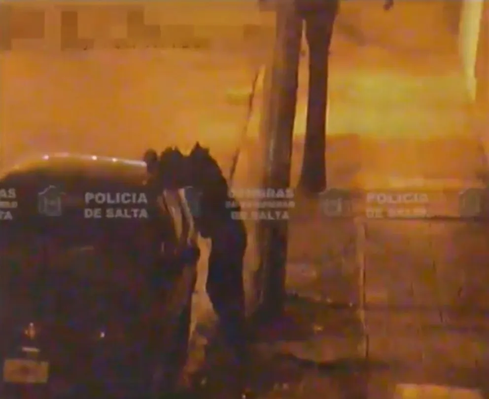 Video: ladrón no pudo abrir el auto y justo llegó la policía