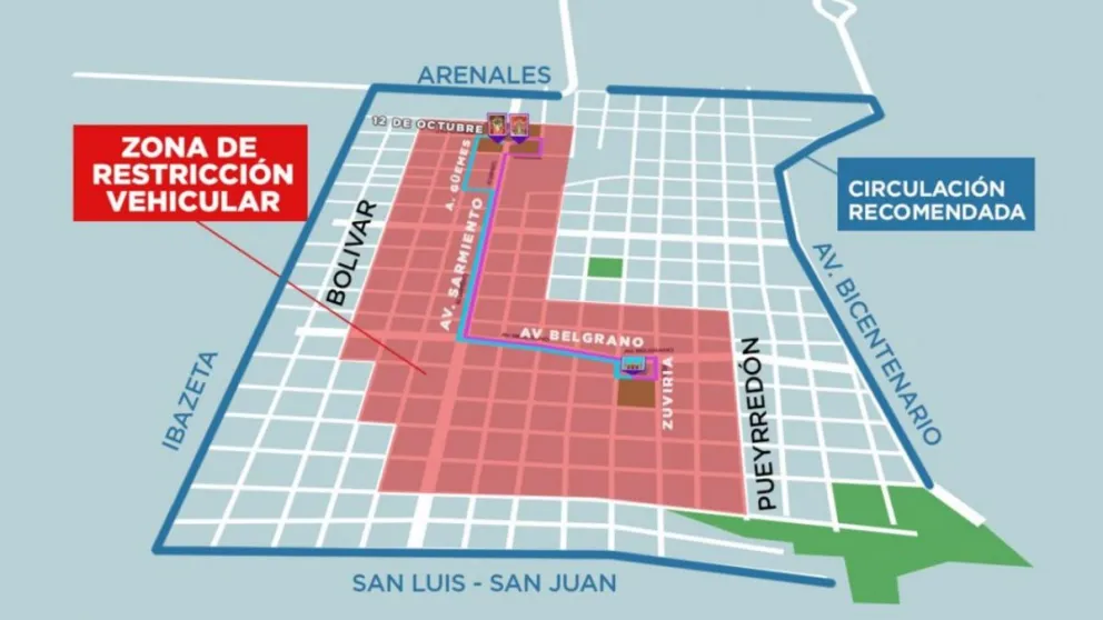 Estos serán los cortes de tránsito por la procesión del Milagro