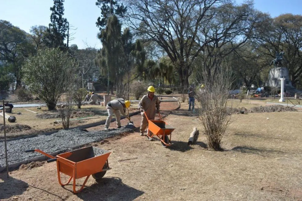 Avanzan las obras para recuperar el Parque San Martín