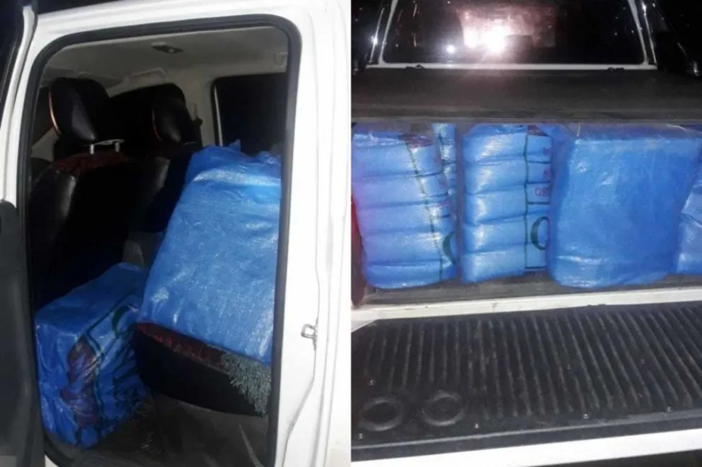 Tras una persecución, secuestraron más de 500 kilos de hojas de coca