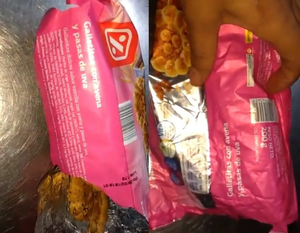 Compró galletas en el Súper y casi se muere al comer una por lo que tenía adentro
