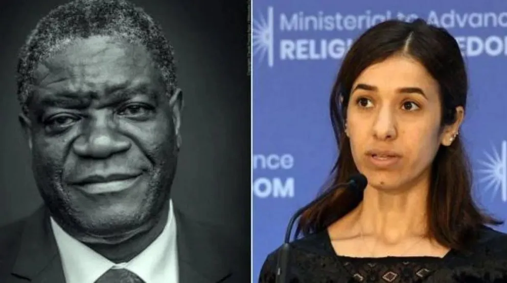 Nadia Murad y Denis Mukwege, premios Nobel de la Paz