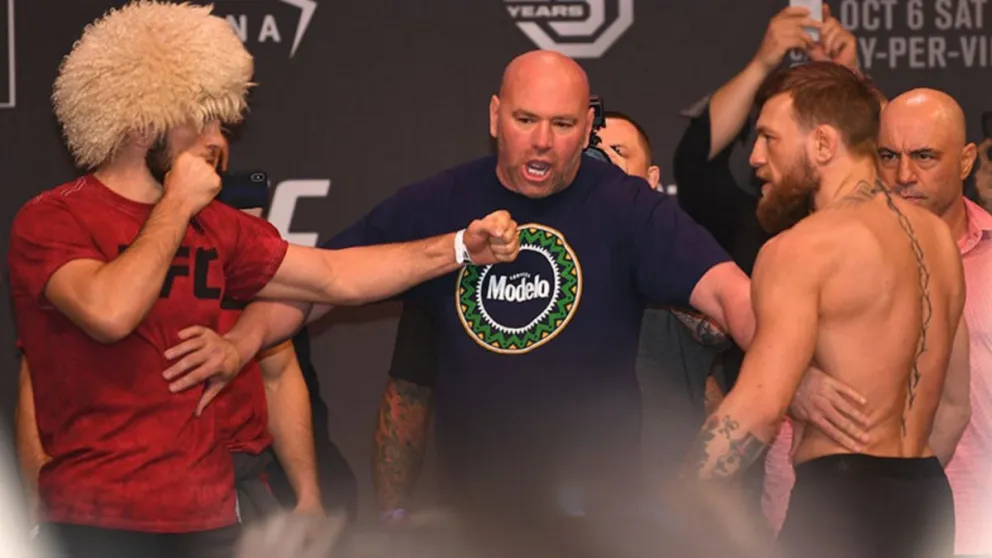 VIDEO: Conor McGregor y Khabib Nurmagomédov se sacan chispas antes del encuentro