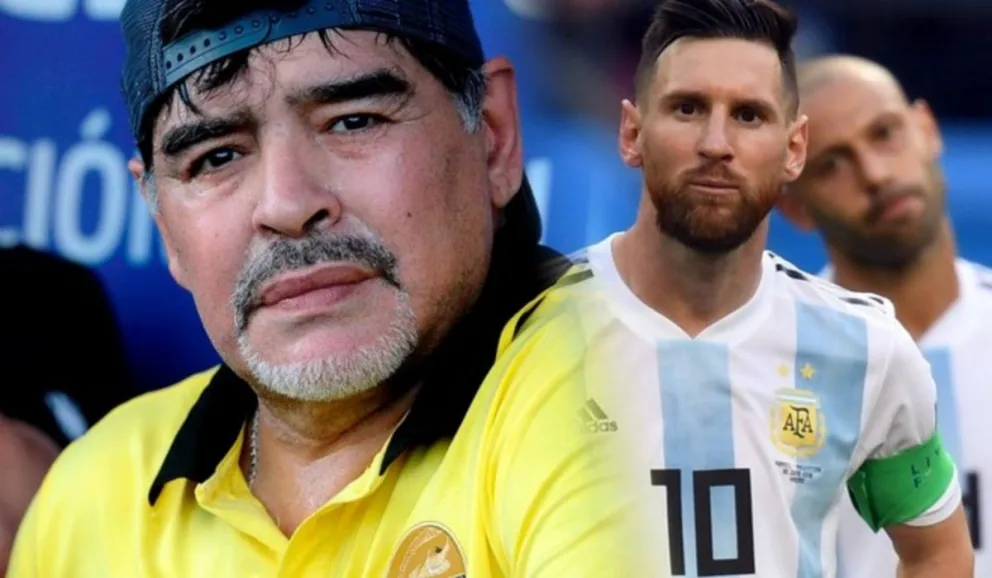 Maradona destrozó a Messi: "No puede ser caudillo alguien que va 20 veces al baño antes de jugar"