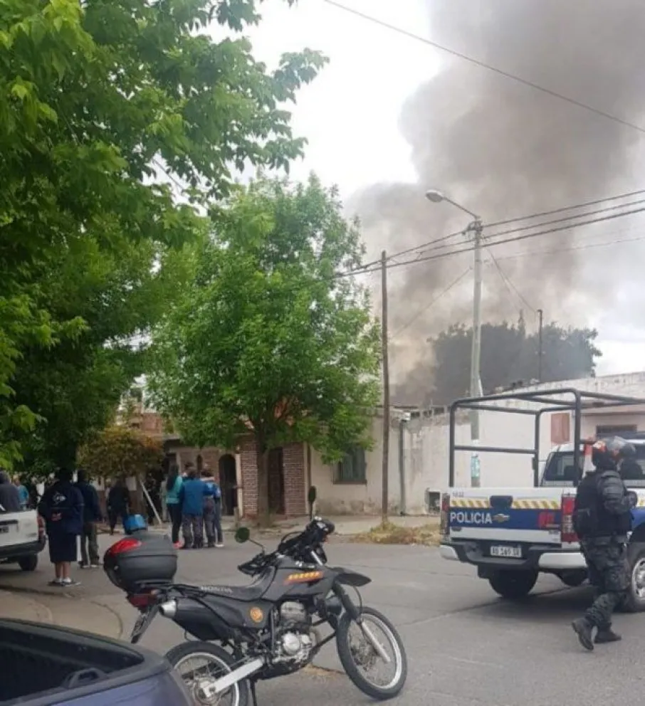 Incendio en una vivienda en zona norte