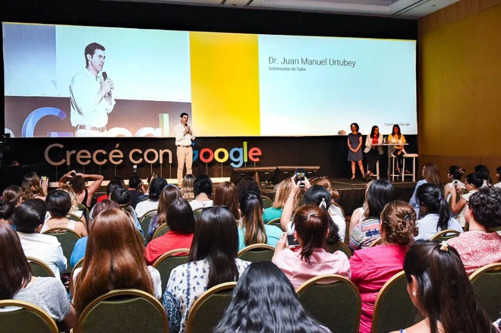 Crecé con google 2018: Urtubey compartió con más de 600 mujeres el taller