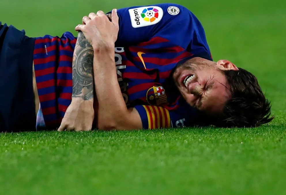 Mirá el instante de la fractura y la lista de partidos que se perdería Messi
