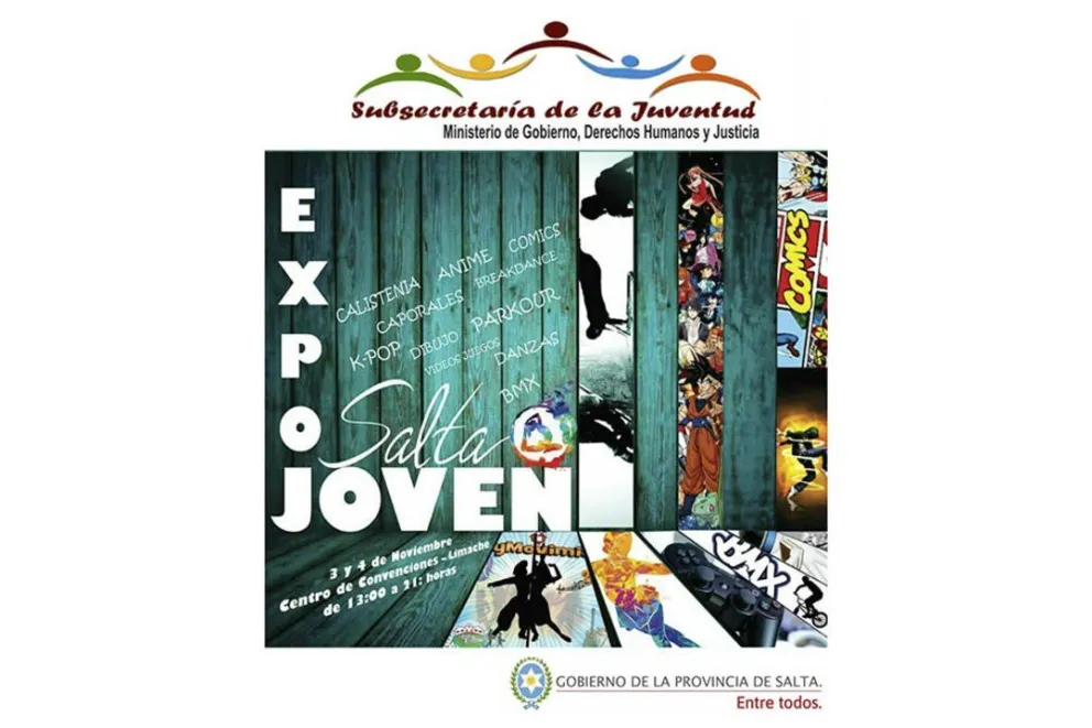 Expo Salta Joven: encuentro de jóvenes  fanáticos de la cultura coreana, animé, comics y tribus urbanas