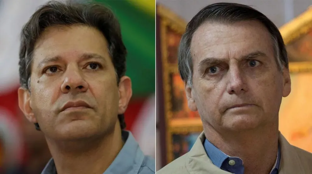 Ballotage: segunda vuelta entre Jair Bolsonaro y Fernando Haddad por la presidencia en Brasil