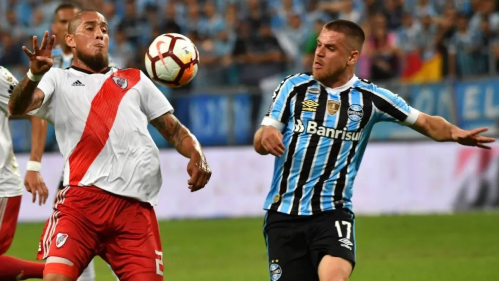 Al término del primer River cae ante Gremio por 1 a 0