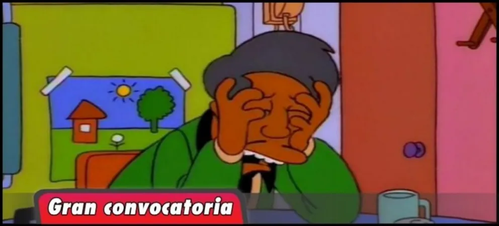 En el monumento a Güemes piden que no saquen a Apu de Los Simpson