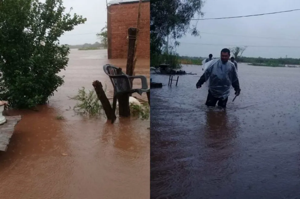 Apolinario Saravia: destrozos y evacuados