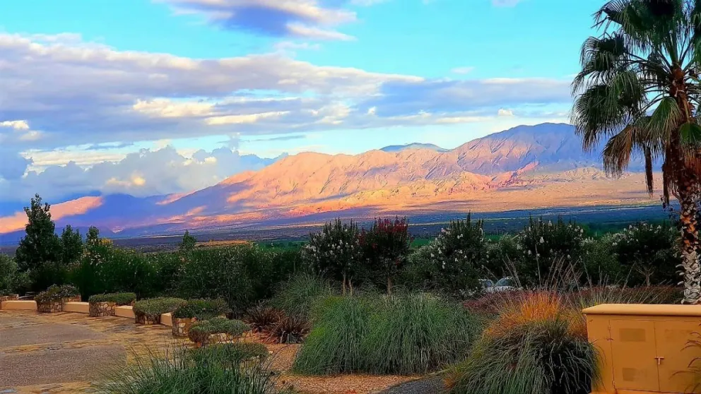 Postales  de mi Salta querida: Cafayate, vista de un atardecer
