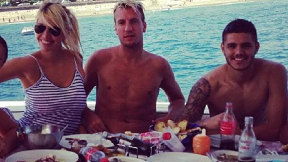 VIDEO: El durísimo momento del cruce de Maxi López y Mauro Icardi en un cumpleaños