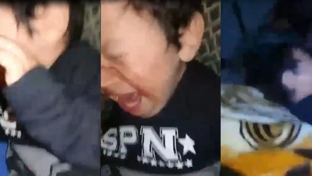 Una madre se filma dándole una brutal paliza a su hijo de tres años y lo culpa del abandono de su marido
