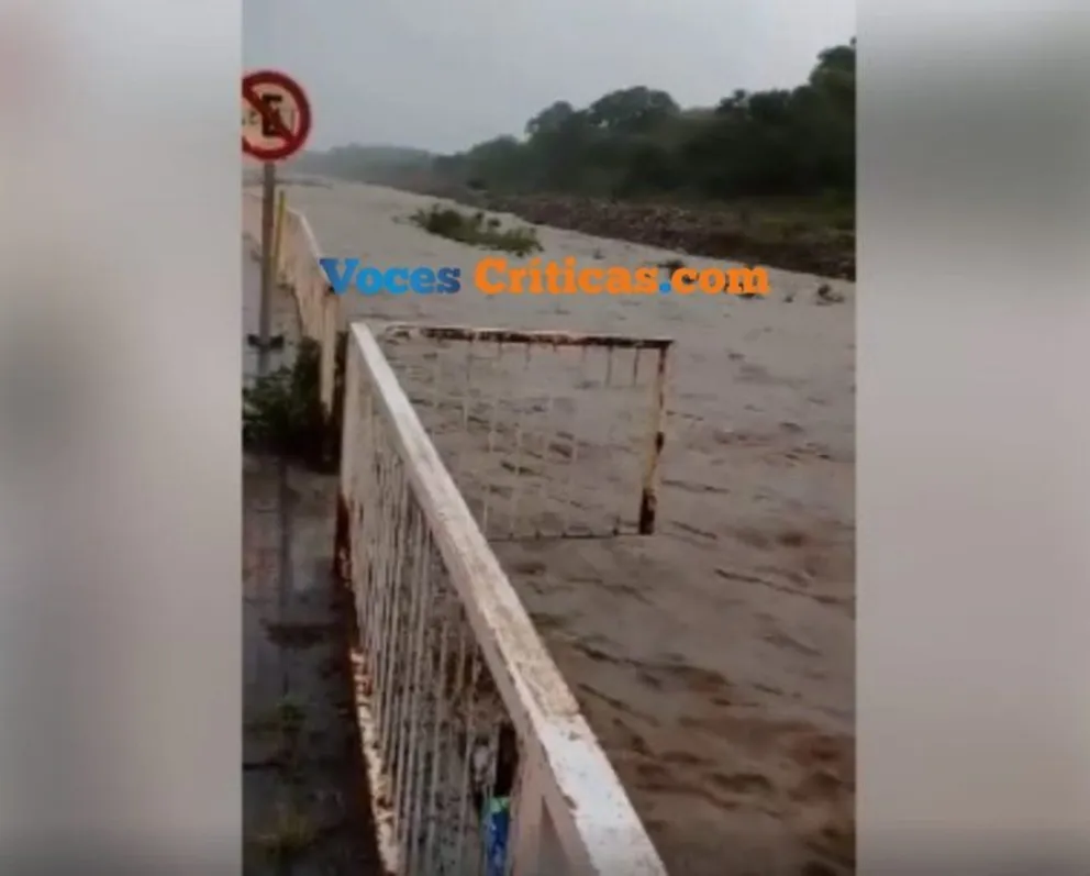 Crecida de ríos por la lluvia torrencial: así está el Río San Lorenzo. VIDEO