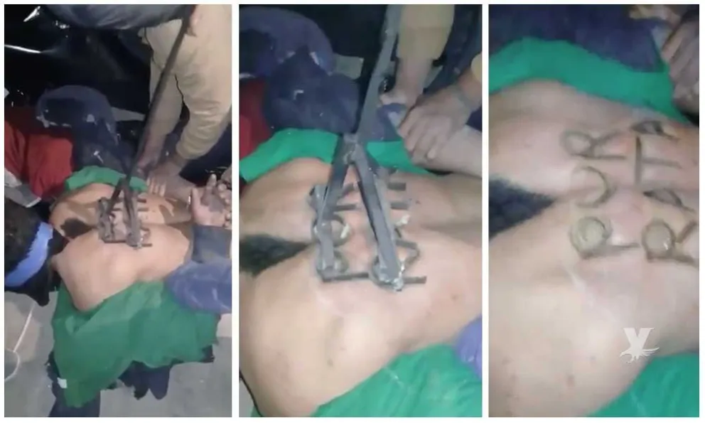 Castigo animal: lo marcaron con un hierro "por chorro". VIDEO