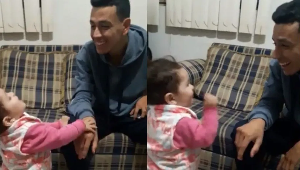 VIDEO. Una niña de dos años emociona al mundo al comunicarse por primera vez con su papá sordo