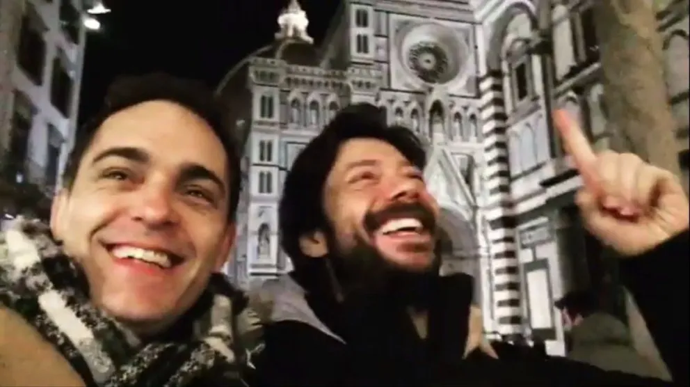 Locura en Italia por las grabaciones de "La Casa de Papel 3" con El Profesor y Berlín