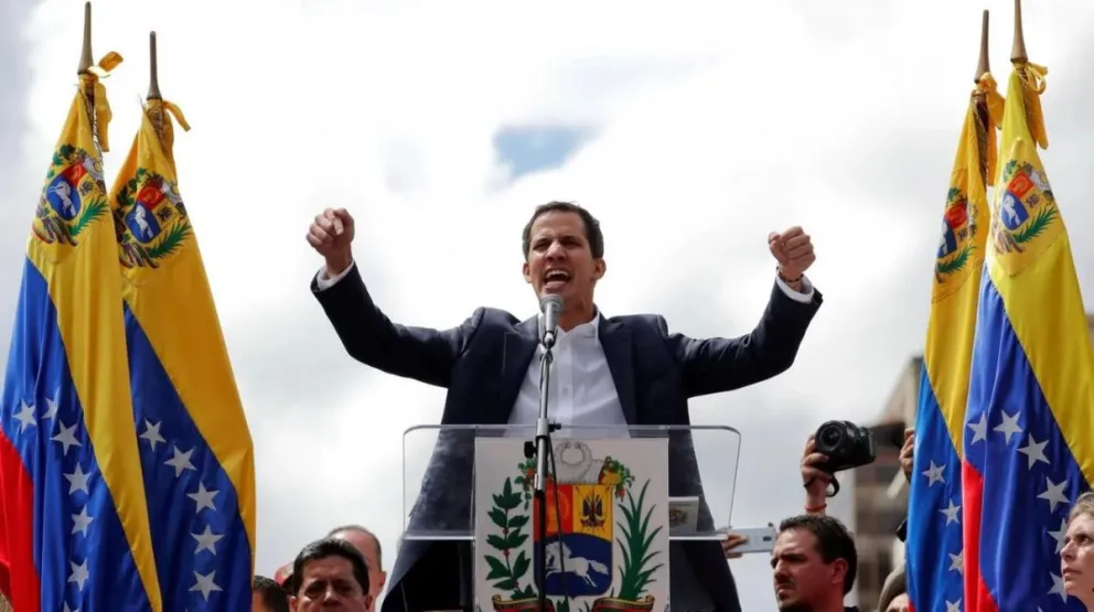 Juan Guaidó, se autoproclamó como "presidente encargado de Venezuela"
