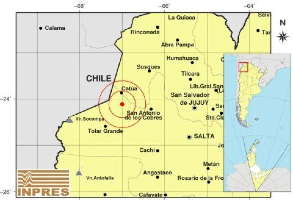 Temblor en Salta