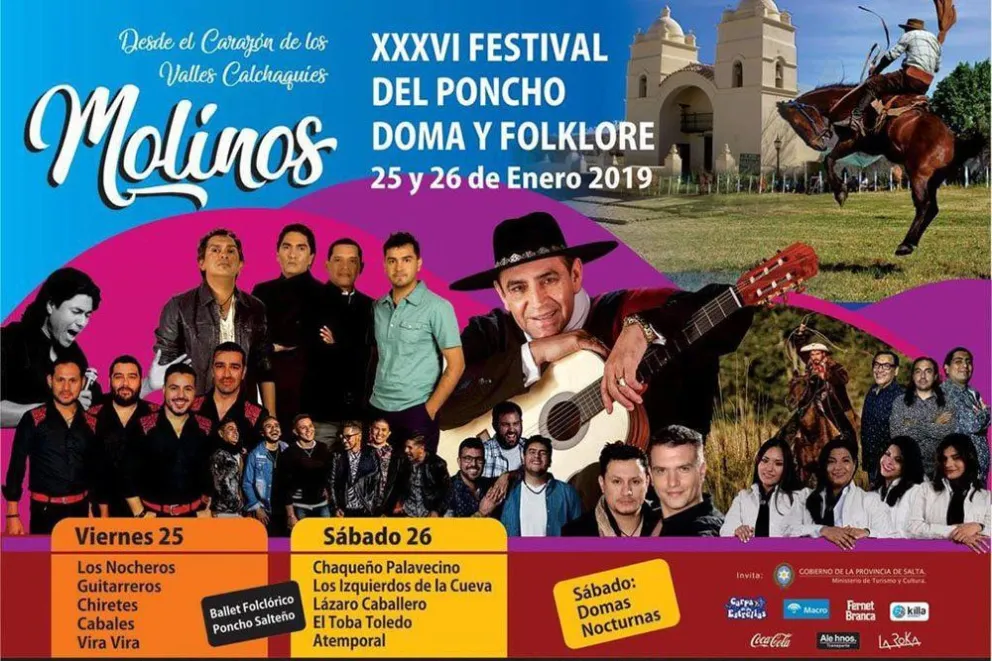 Festival del Poncho, Doma y Folklore en Molinos