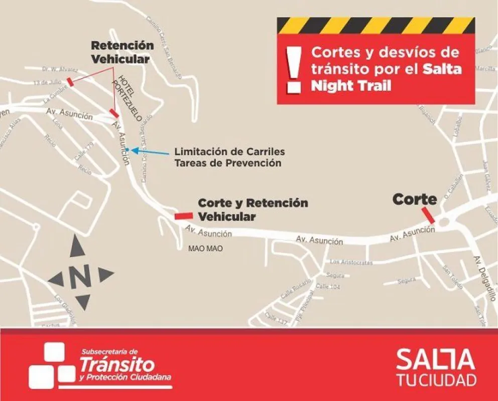 No te claves con los cortes por Salta Night Trail
