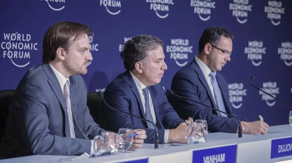 Terminó Davos:  tras mantener reuniones con inversores para despejar dudas económicas
