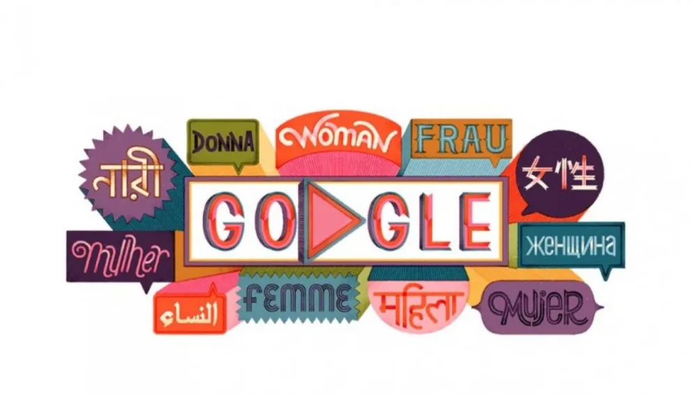 Un gran Doodle: Google conmemora el Día Internacional de la Mujer