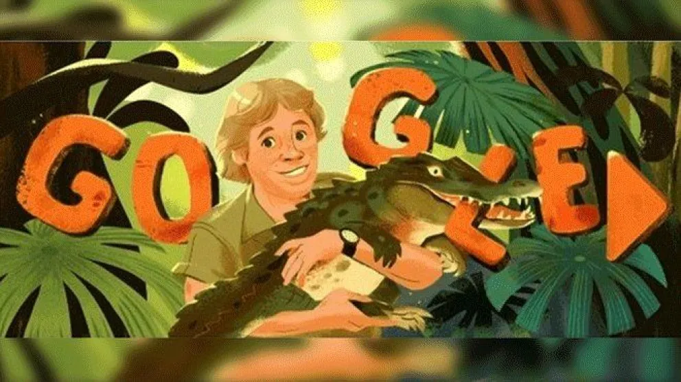 Google homenajeó al inolvidable Cazador de Cocodrilos
