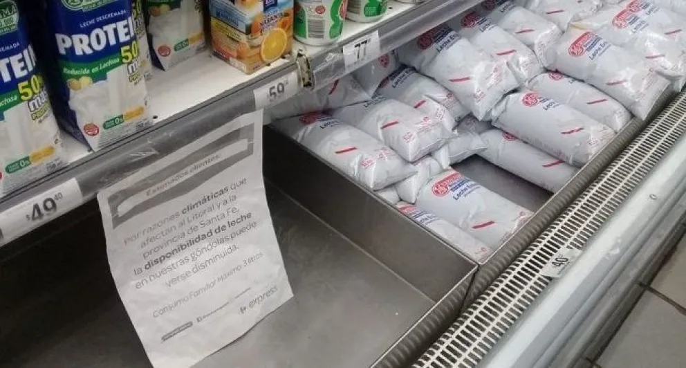 ¿Por qué falta leche en las góndolas de los supermercados?