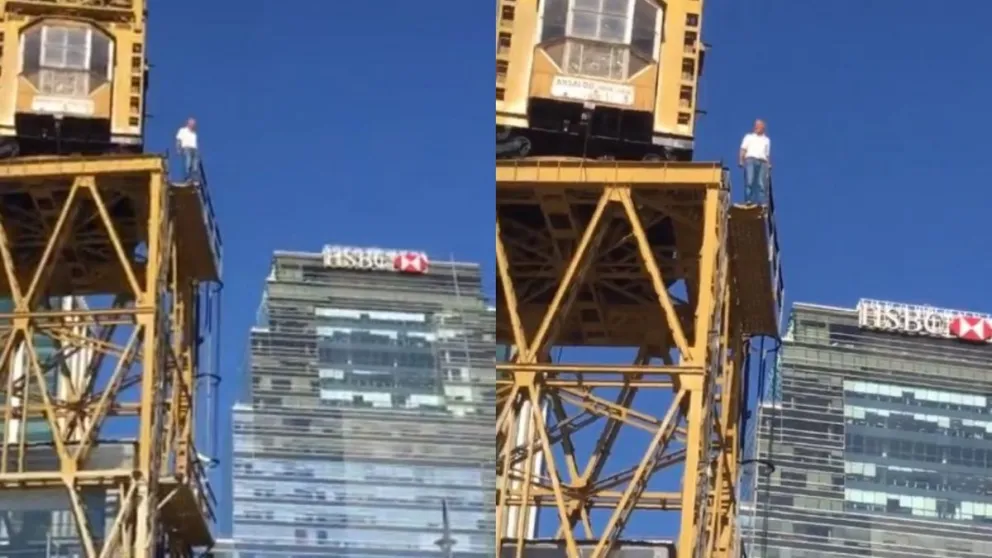 VIDEO: un empresario se suicida en pleno Puerto Madero