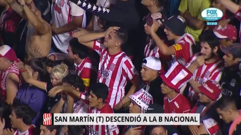 San Martín se fue al descenso y los 20 mil hinchas reaccionaron de una forma inesperada