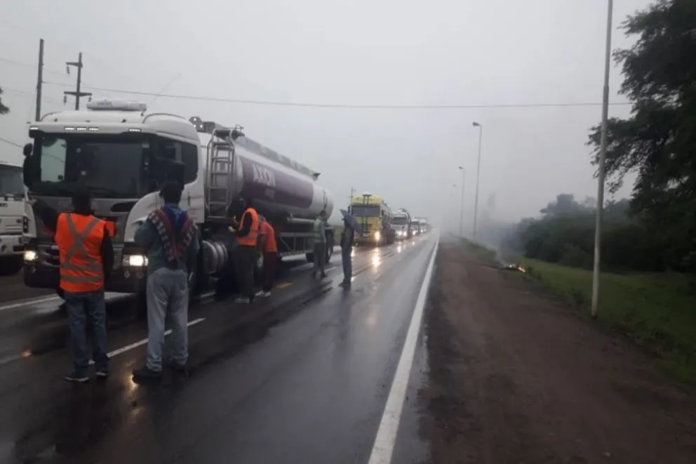 Los camioneros cortaron la ruta nuevamente