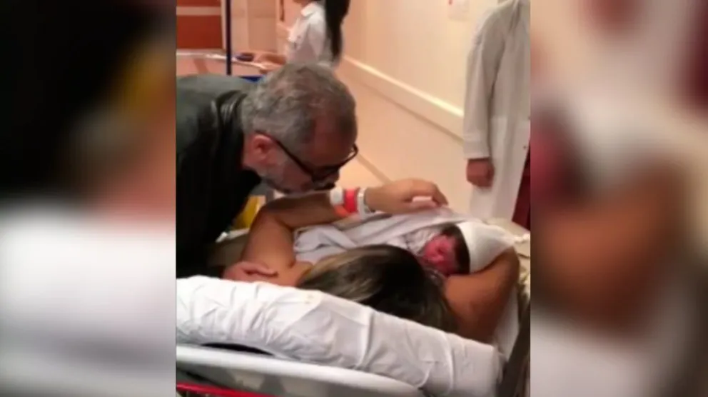 VIDEO: Así fue el primer encuentro entre Jorge Rial y su nieto Francesco Benicio