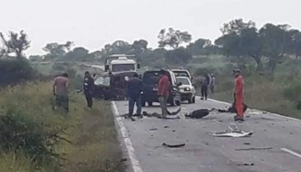Impresionante choque cerca de El Tunal