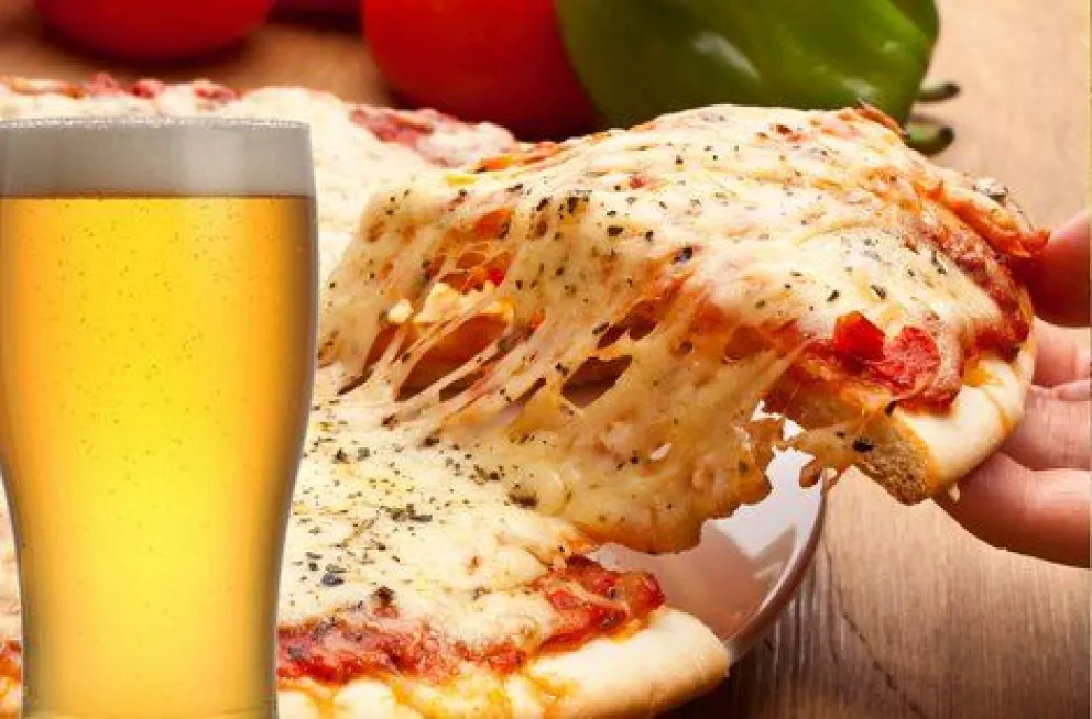 Hoy: pizza y cerveza para disfrutar