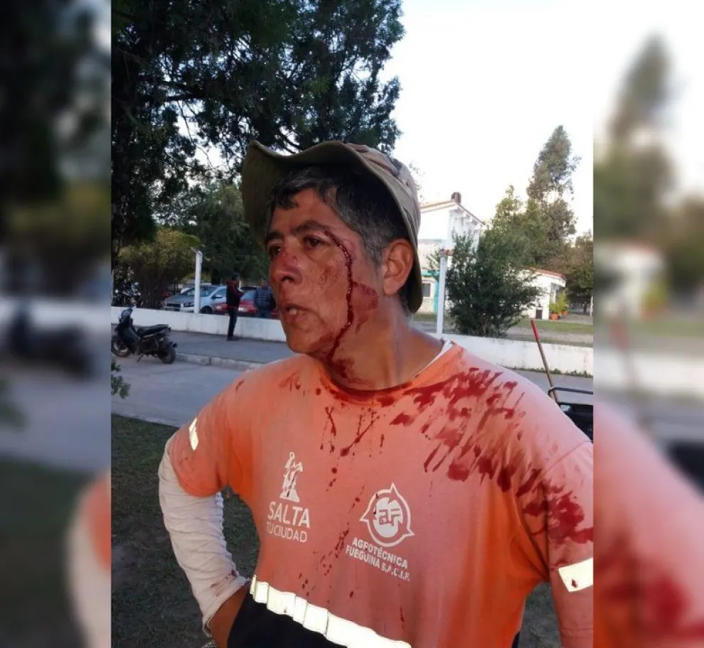 Tremenda golpiza a un recolector de residuos