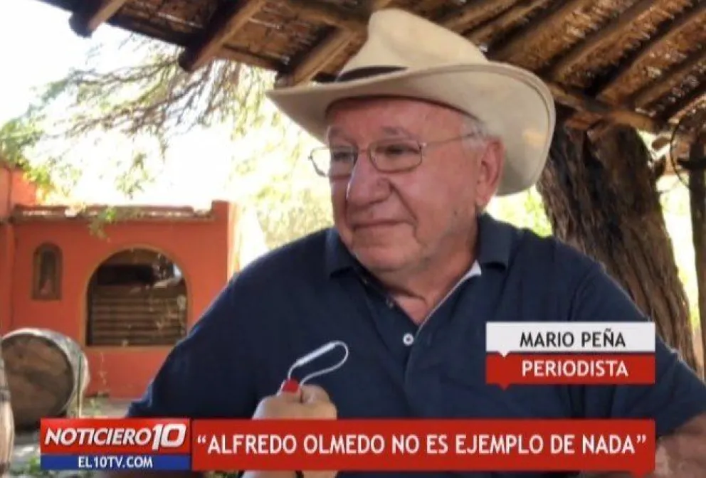 Mario Peña: "Alfredo Olmedo no es ejemplo de nada; todo lo que hizo lo chocó, con un respaldo de 10 millones de dólares dados por el padre"