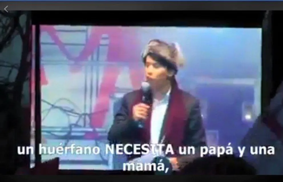 Un adolescente de 17 años, que moviliza a la gente: "La ley del matrimonio gay es puro egoísmo"