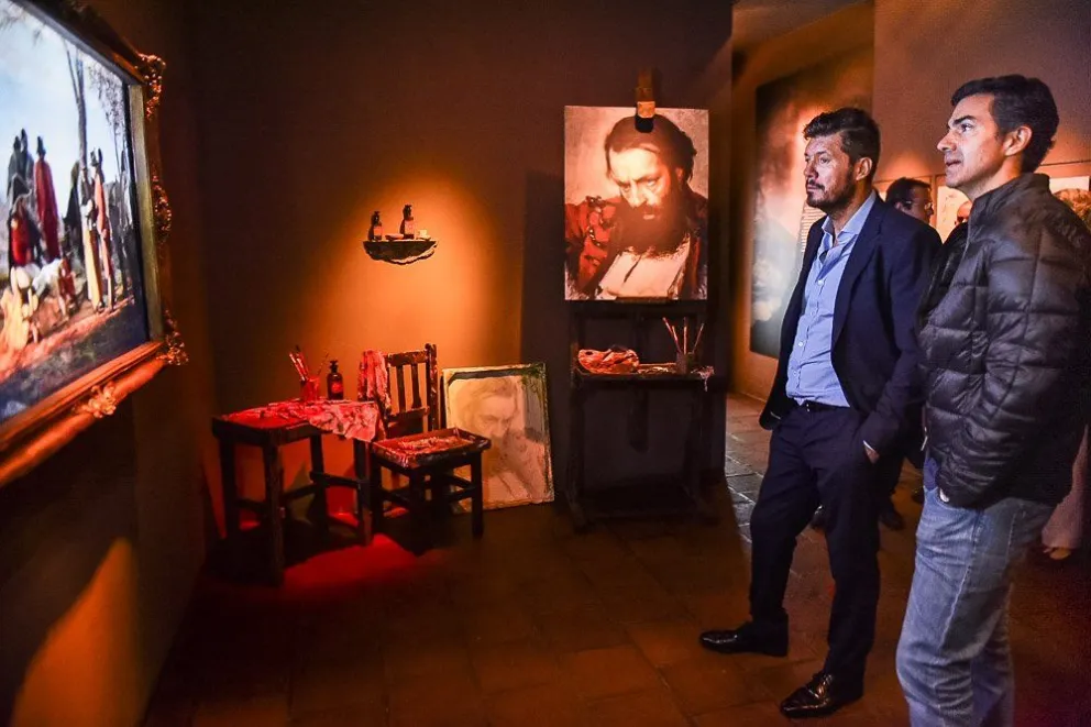 En su arribo a la Provincia, Tinelli visitó el Museo Güemes