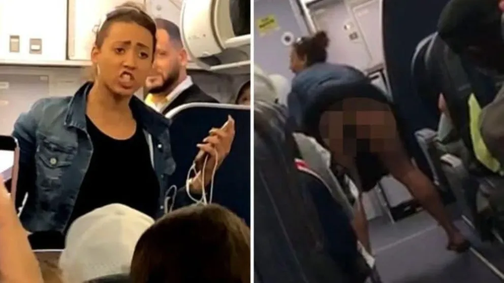 Borracha no quiso apagar el teléfono en el avión, mostró la cola y la bajaron