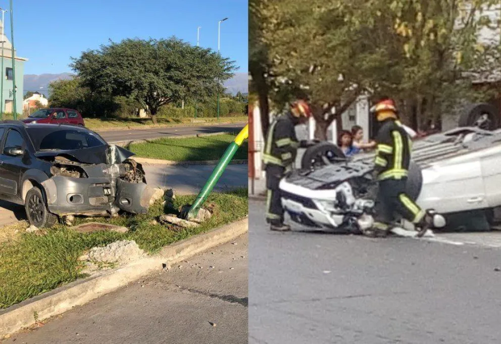 Feriado de descontrol: dos choques tremendos
