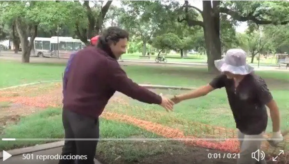 Gustavo Sáenz: "Continuamos recuperando las plazas de la ciudad"