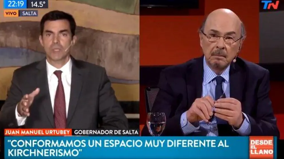 Juan Manuel Urtubey: 'La Argentina no puede detenerse a elegir entre un gobierno con malos resultados y un gobierno corrupto"
