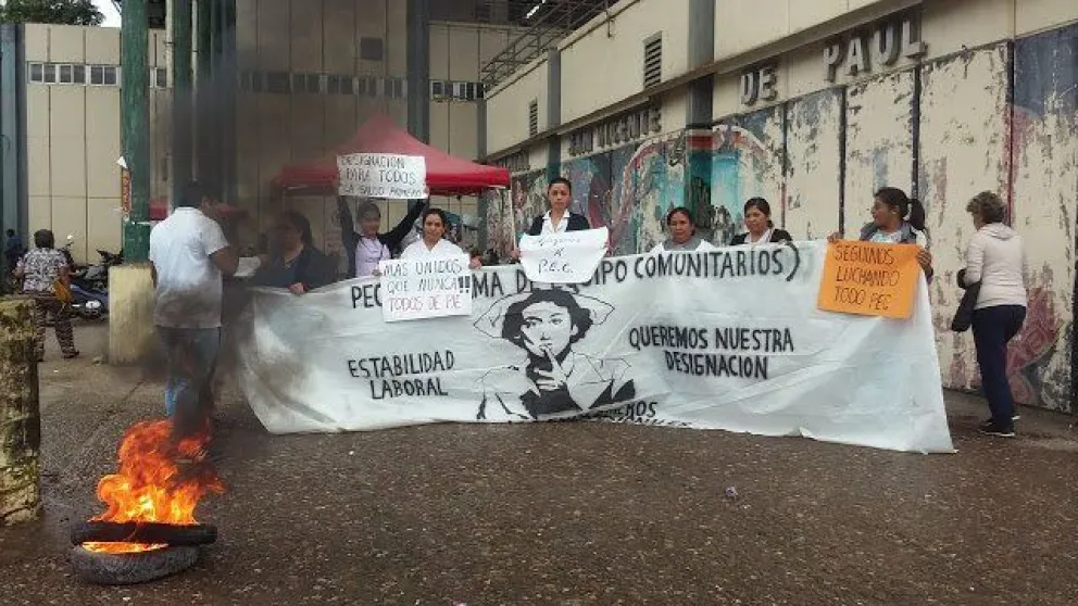 Una semana sin respuestas: los empleados precarizados de la salud de Orán siguen con la lucha