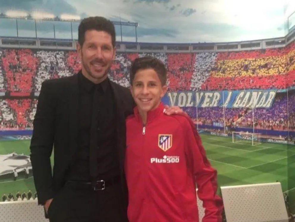 Flopi Duré entrevistó a Giuliano Simeone, el hijo menor del Cholo: juega en la sexta de River Plate