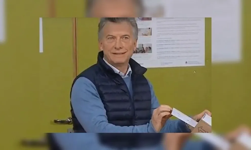 Ansioso: votó Mauricio Macri